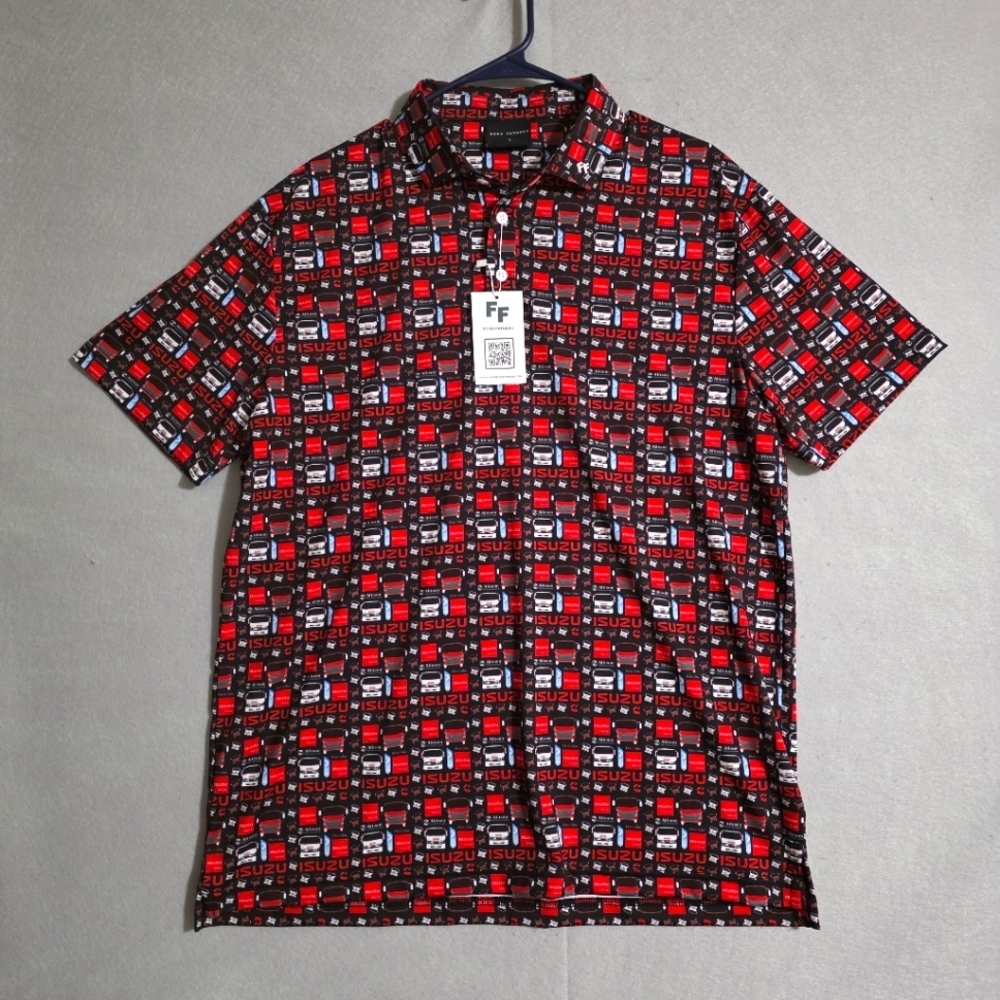 NWT Fore Fathers Mens Isuzu Performance Golf Polo Size Large